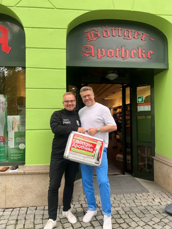 Der FSV Schleiz bedankt sich recht herzlich bei der Böttger-Apotheke Schleiz!