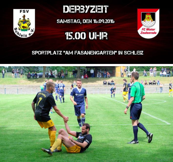 Derbyzeit: FSV Schleiz - FC Motor Zeulenroda