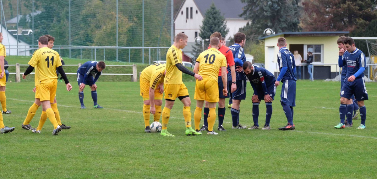 Sechs Treffer beim Spiel FSV Schleiz gegen BSG Chemie Kahla
