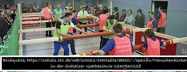 Anmeldung zum Menschenkickerturnier