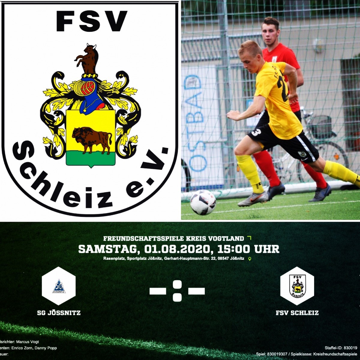 Drittes Vorbereitungsspiel erneut im Vogtland