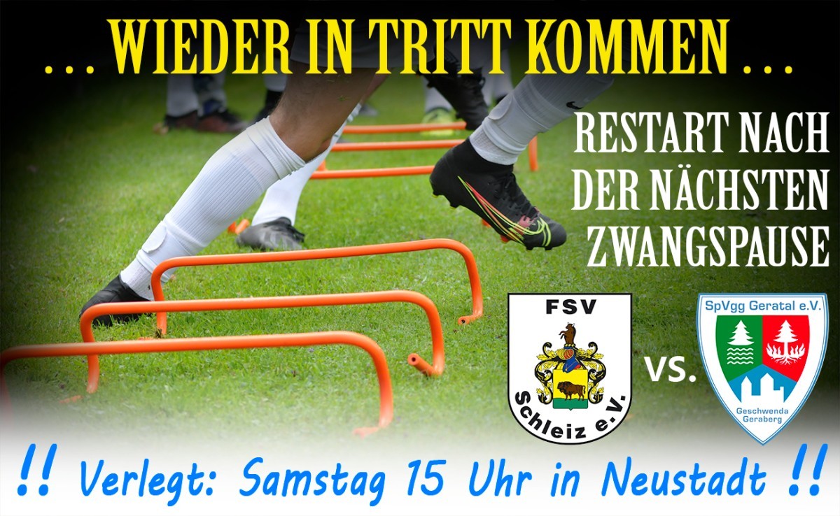 Spiel zwischen FSV Schleiz und Spvgg Geratal steigt in Neustadt