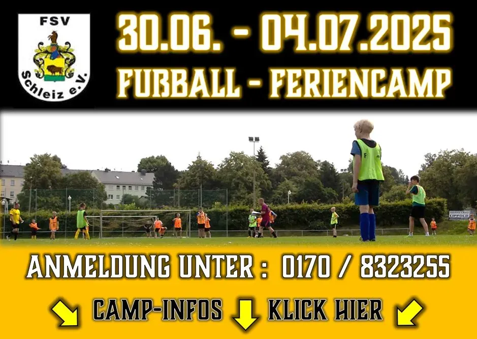 Vom 30.06.2025 bis zum 04.07.2025 findet unser alljährliches Fußballcamp statt!
