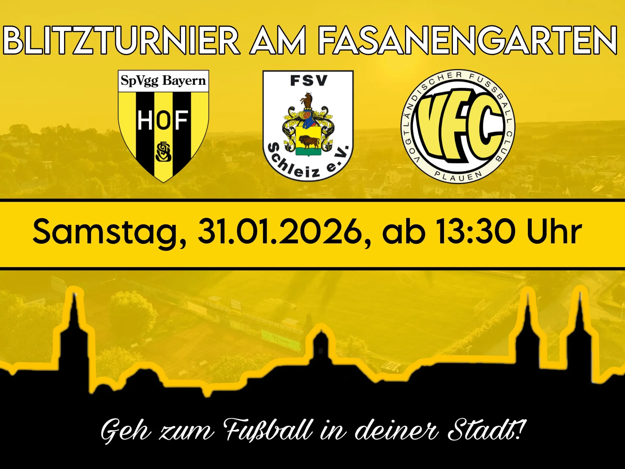 Schwarz-gelbes Blitzturnier: VFC Plauen & Bayern Hof zu Gast in der Rennstadt