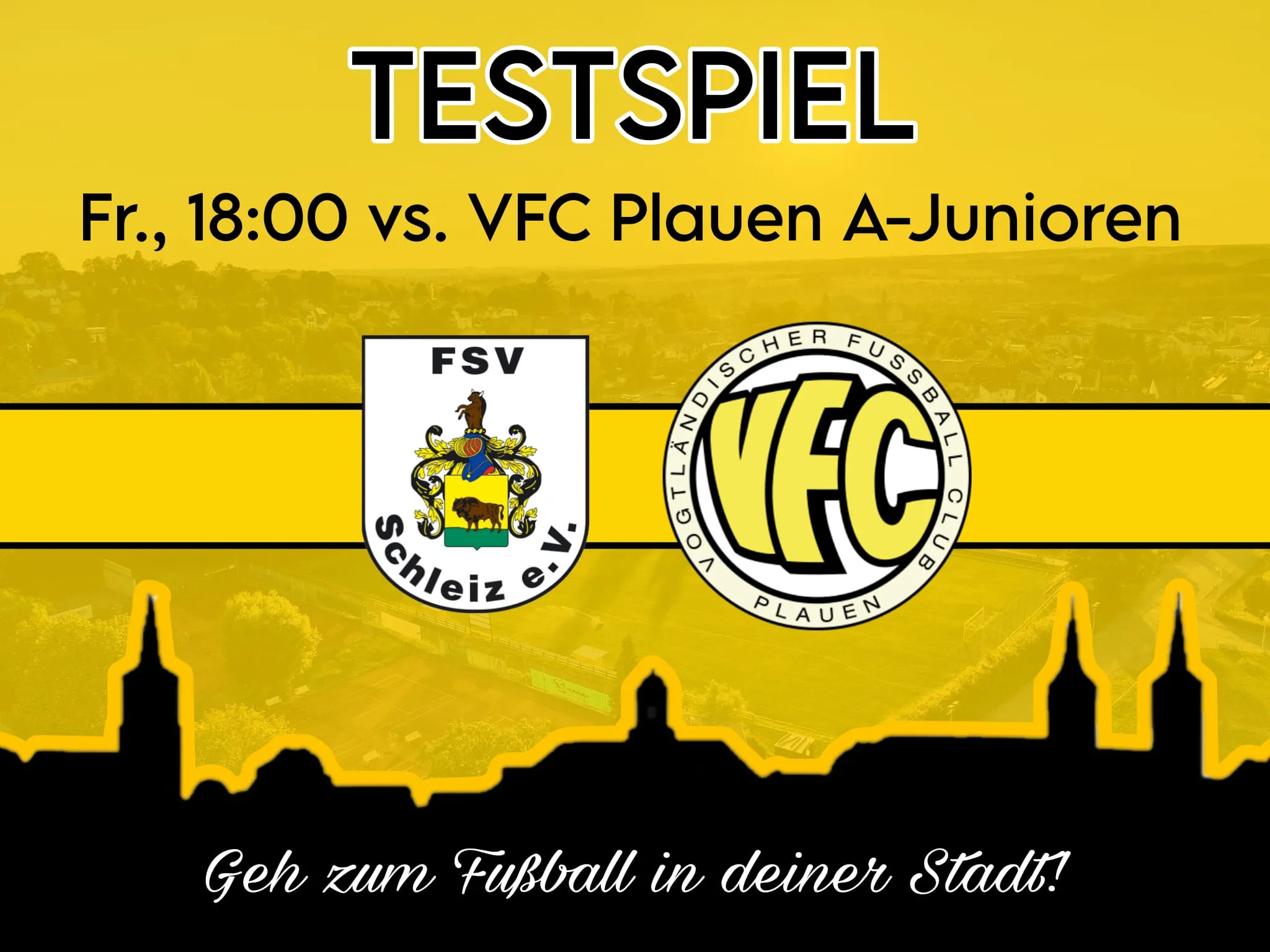 Erste testet am Freitagabend gegen U19 des VFC Plauen (Regionalliga)