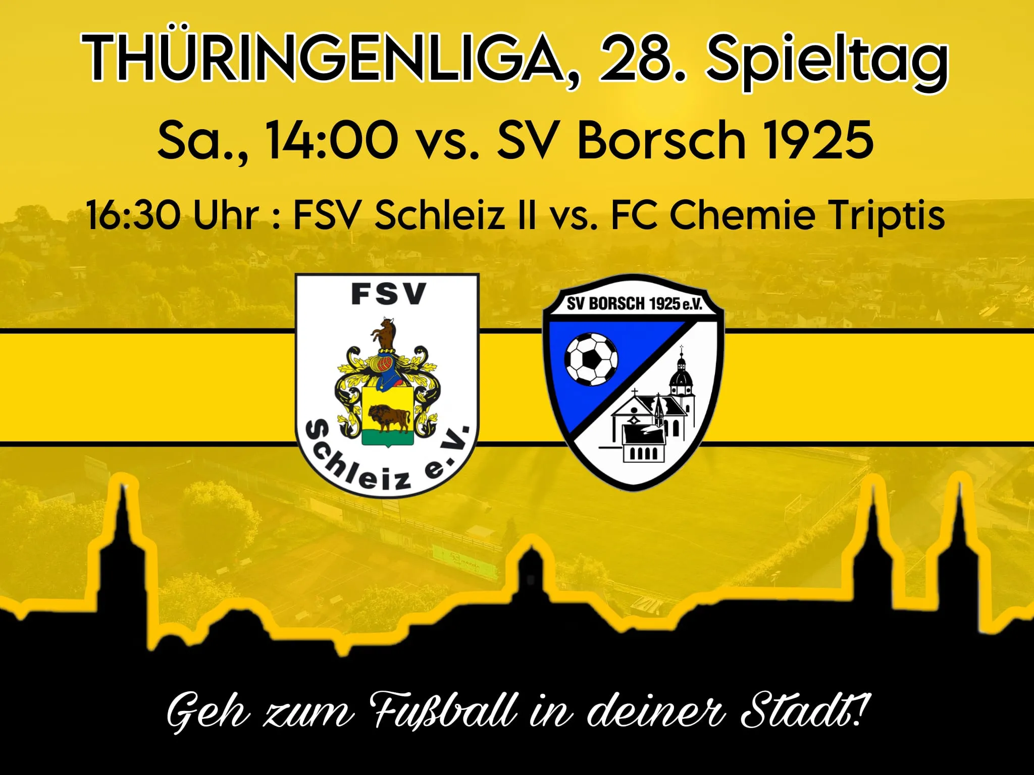 FSV Schleiz empfängt besorgten SV Borsch am Fasanengarten