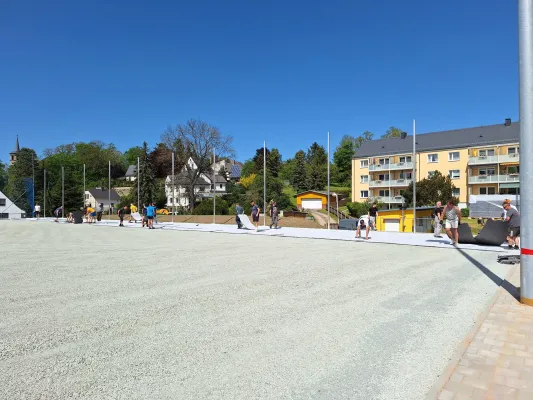 Bauphase Kunstrasen - Teil 2 (St. Strauß)