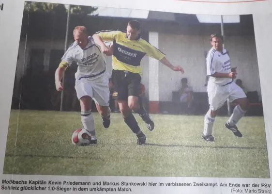 16.08.2009 SV Moßbach vs. FSV Schleiz