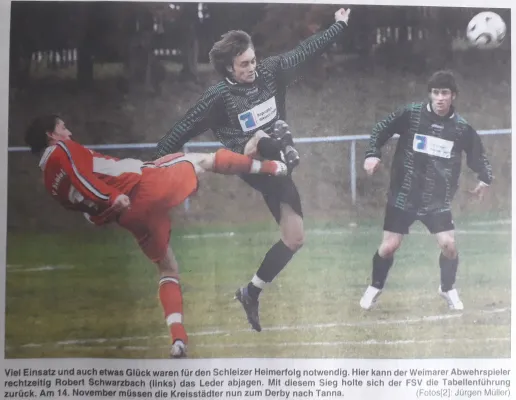 08.11.2009 FSV Schleiz vs. SC 1903 Weimar II