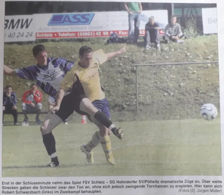 09.08.2008 FSV Schleiz vs. Hohndorfer SV