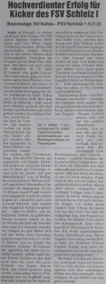 04.10.2008 SV 1910 Kahla vs. FSV Schleiz