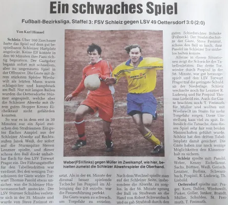 14.03.2009 FSV Schleiz vs. LSV 49 Oettersdorf