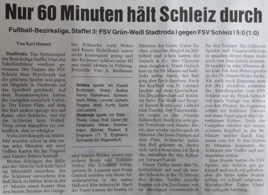 28.03.2009 Grün-Weiß Stadtroda vs. FSV Schleiz