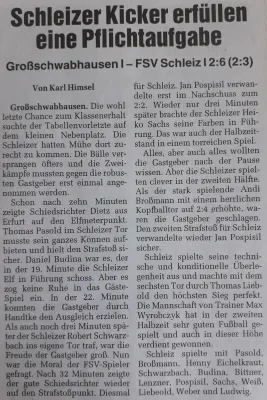 18.04.2009 Großschwabhausen vs. FSV Schleiz